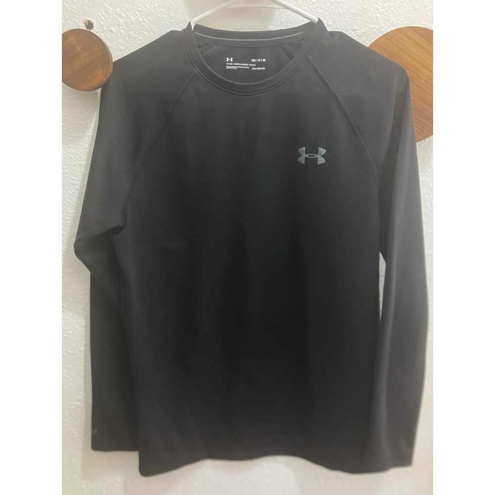 Underarmour Base 3.0 Long Sleeve Top XL Black Layering Winter Sports Skiing